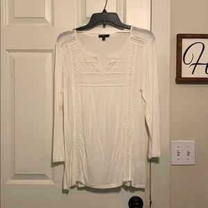 Long sleeve white top